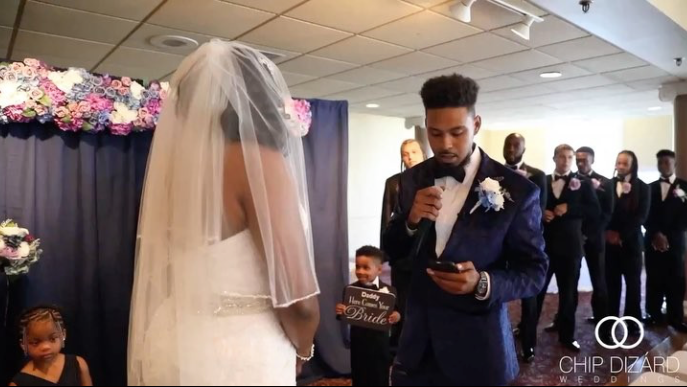 Just Beautiful! Groom Is Overcome With Emotion While Exchanging Vows With His Bride At The Altar
